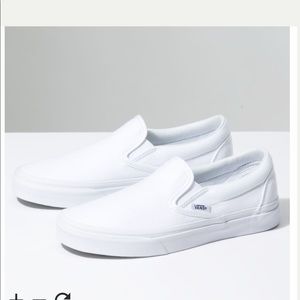 Vans Shoes - White Slip On Vans Vans Shoes - White Slip On Vans